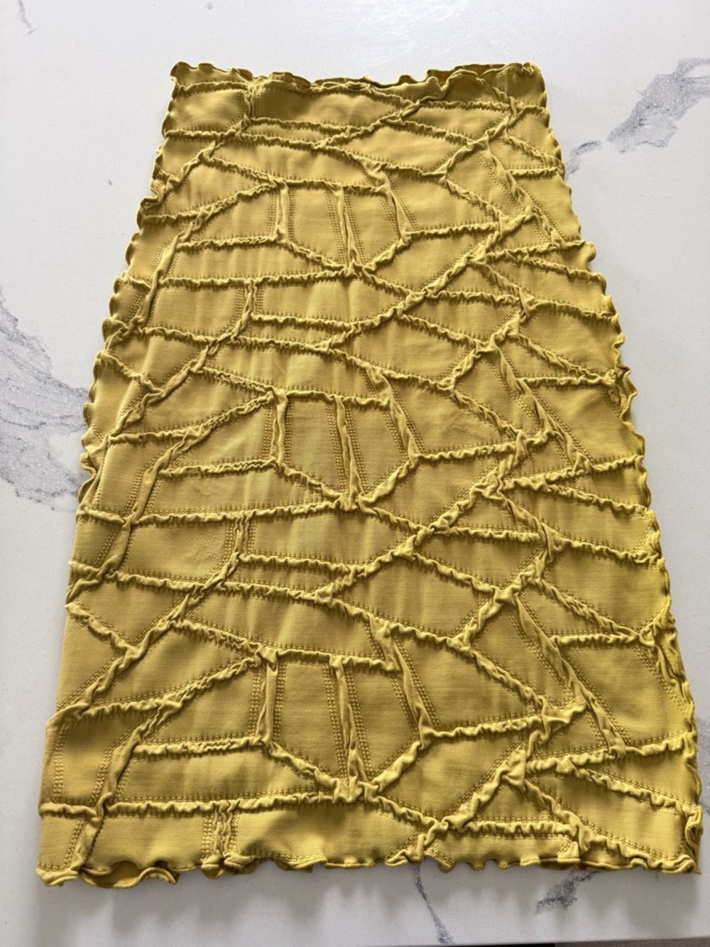 Haystack’s Textured Mustard Yellow Women’s Skirt